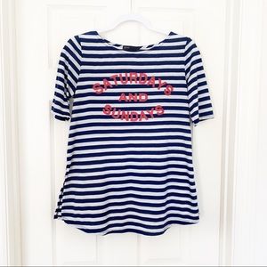 Gibson | Saturday Sunday Graphic T-Shirt Striped
